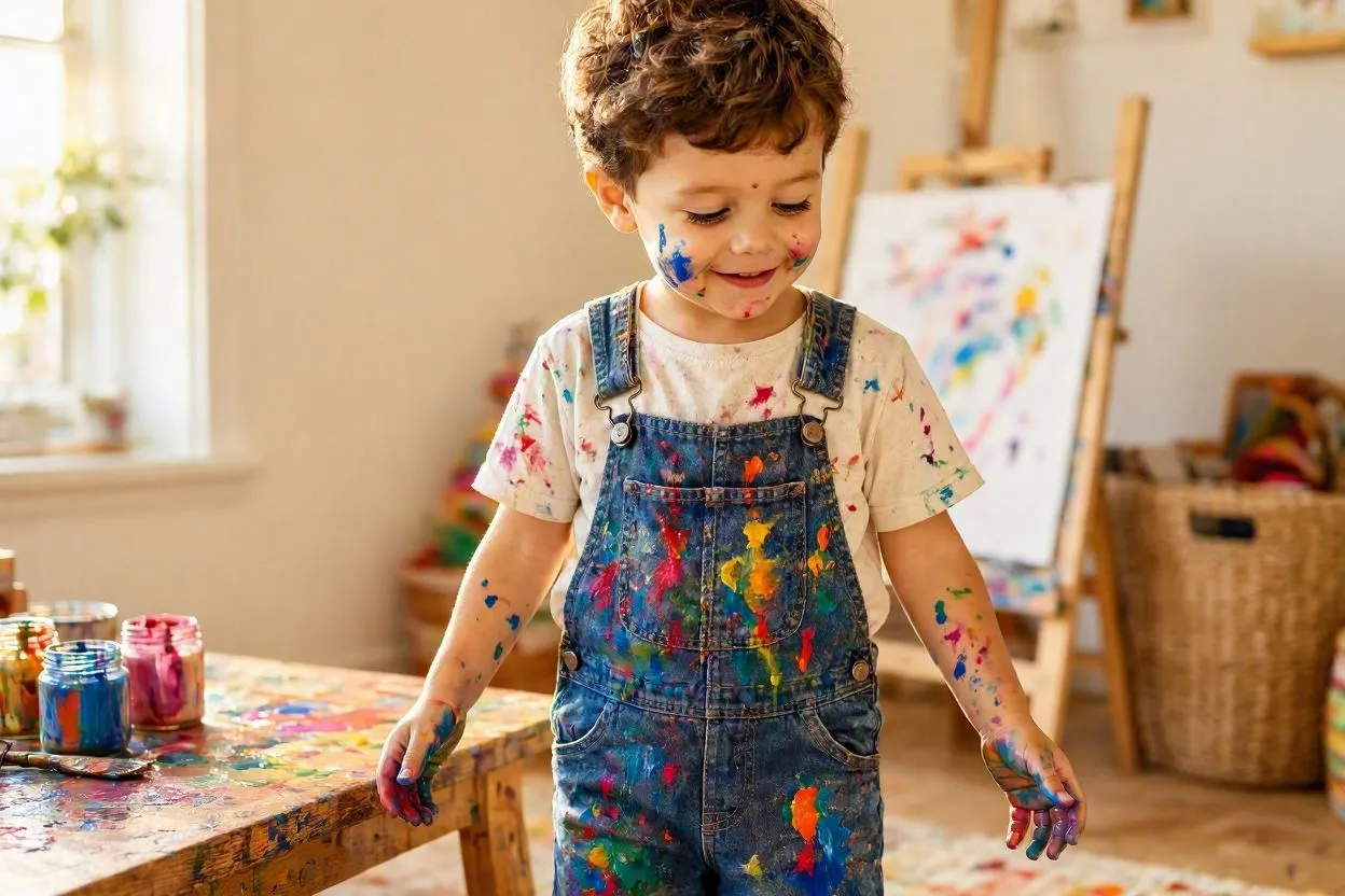 painty child