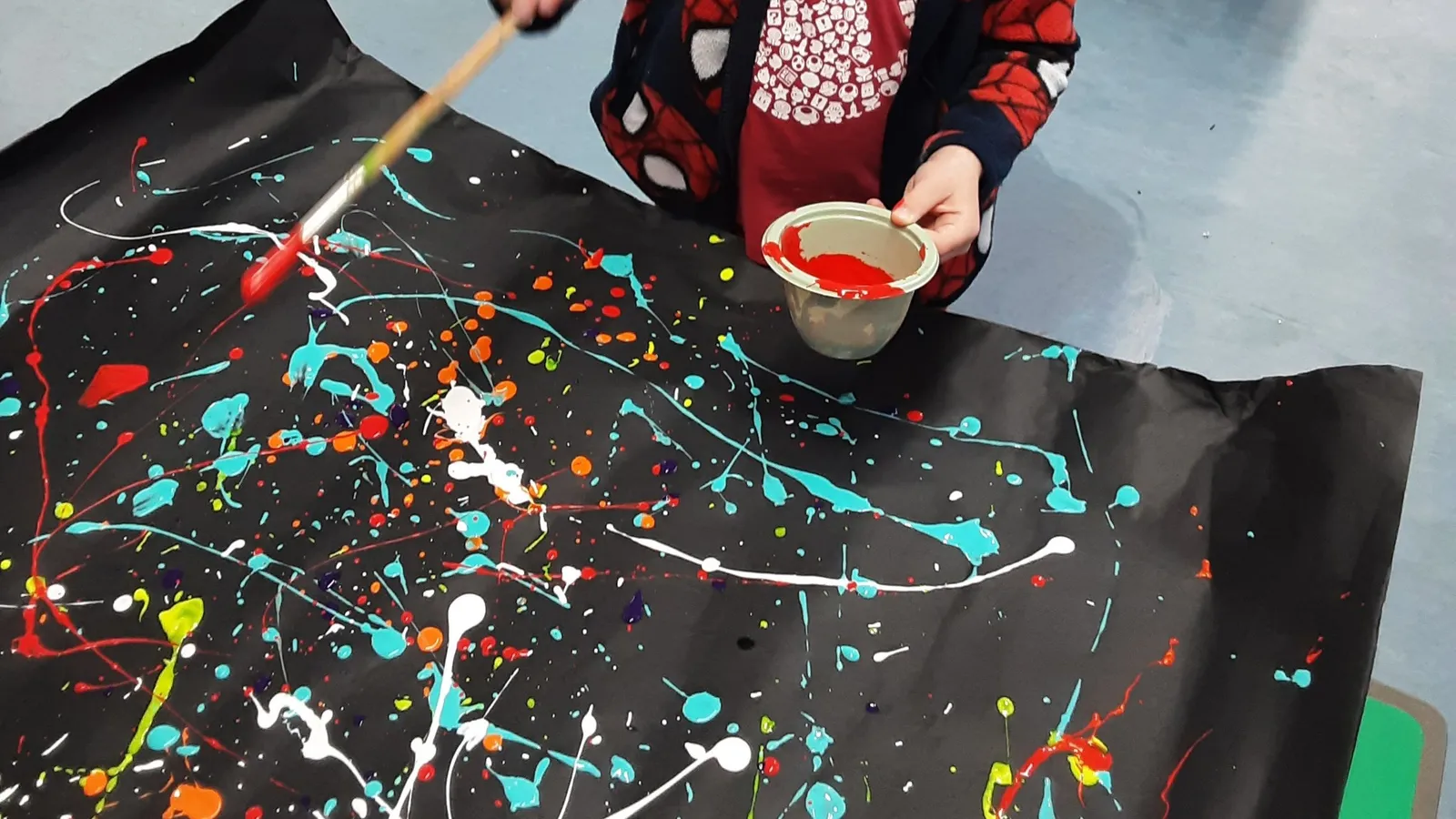 Painting fireworks
